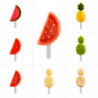 Set of 4 Lekue 1010239 Ice Pop Molds, 340 ml, -20°C / +100°C, Platinum Silicone, Multicolor
