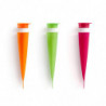 Lekue 1010240 Popsicle Mold Set (3 molds), 360 ml, -60°C / +220°C, Platinum-cured silicone, Multicolor
