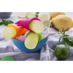 Set de 3 forme pentru inghetata pe bat Lekue 1010240, 360 ml, -60°C / +220°C, Silicon platinat, Multicolor