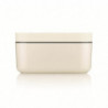 Lekue 1010242 Ice Cube Tray and Storage Container, 132 cubes, -20/+80°C, Hollow Base to Prevent Condensation, White
