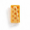 Lekue 1010245 Ice Tray with Lid, 23x11.8x3 cm, 11 stars, Stearin, -40°C / +60°C, Yellow