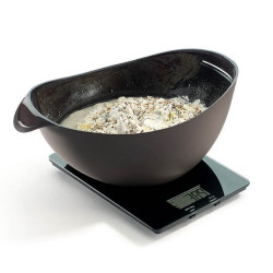 Lekue 1009036 Bread Baking Pan, 24 x 20 x 9.5 cm, 300 ml, Platinum Silicone, -60 to +220°C, Black