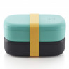 Комплект кутии за храна Lekue On The Go Turquoise, 2x500ml
