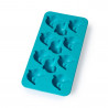 Lekue 1009042 Ice Tray with Lid, 22 x 11 x 2.3 cm, 11 Dolphins, -40 to +60°C, Blue