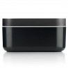 Lekue 1010241 Ice Cube Tray and Storage Container, 132 cubes, -20/+80°C, Hollow Base to Prevent Condensation, Black