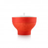 Lekue 1009035 Microwave Popcorn Maker, 2.8 liters, Ø20x14.5 cm, Serves up to 3 people, -60 to +220°C, Red