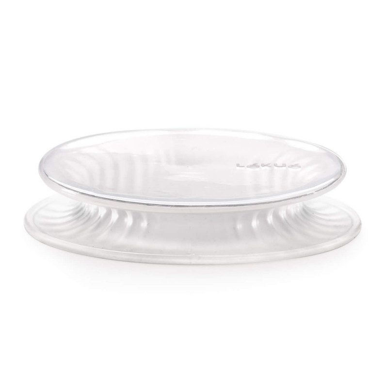 Capac din silicon Lekue 1010212, 11-14 cm, Ermetic, -60/+220 °C, Transparent