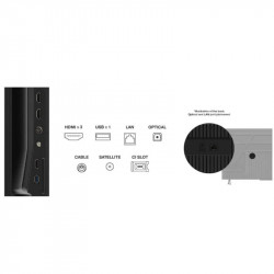 Τηλεόραση TCL 55P6K, 55″ (139 cm), 4K UHD LED, 3840×2160, Google TV, Dolby Audio, HDR10, Wi-Fi, Bluetooth, Μαύρο