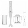 Rosberg R51112OC 3-in-1 Hand Blender, 400W, 0.7 L, 2 Speeds, Detachable Tip, Whisk Attachment, White