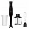Rosberg R51112OC 3-in-1 Hand Blender, 400W, 0.7 L, 2 Speeds, Detachable Tip, Whisk Attachment, Black