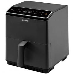 Friteuza cu aer cald Cosori Dual Blaze CAF-P583S, 1700 W, 6,4 L, 12 programe, 360 ThermoIQ, Negru