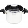 Royalty Line RL-PS8L Pressure Cooker, 8 L, 80 kPa, Stainless Steel, Safety Valve, Measurement Scale, Induction, Silver