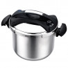 Royalty Line RL-PS8L Pressure Cooker, 8 L, 80 kPa, Stainless Steel, Safety Valve, Measurement Scale, Induction, Silver
