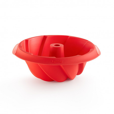 Lekue Baking Pan 1009480, Ø22x8 cm, 1 L, Platinum Silicone, -60°C to +220°C, Red