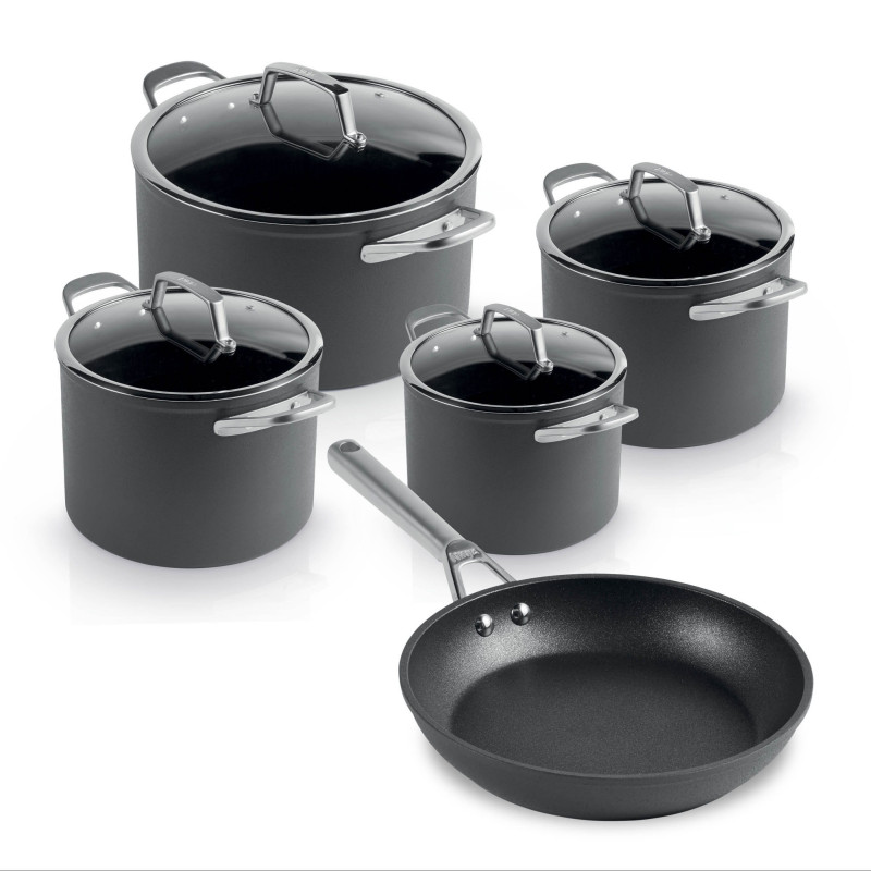 Ninja Zerostick Premium C35005DE 9-Piece Cookware Set, Non-Stick Technology, Up to 260°C, Induction Compatible, Black