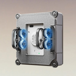 Robot curatare geamuri Dreame C1, 5500 Pa, 80 ml, 5 moduri, AutoResume, CornerClean, Alb