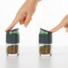 Lekue Spice Jar 1009487, 80 ml, Ø5.2x9.2 cm, Glass, +4°C / +80°C, Gray