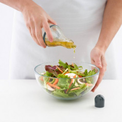 Sticla pentru sosuri/dressing Lekue 1009489, 200 ml, Ø7,2x19,1 cm, Sticla, +4°C/+80°C, Gri