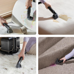 Dreame N10 Carpet and Upholstery Cleaner, 450W, 12,000 Pa, 1.6/0.75 L, Hot Water Cleaning up to 60°C, Self-Cleaning, Black