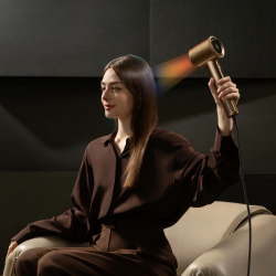 Uscator de par Dreame Pilot AHX01A, 1600 W, Moduri A.I., 3 viteze, 4 temperaturi, 55 m³/h, Ionizare, Mod copii, NTC, LED, Control inteligent, Bronz