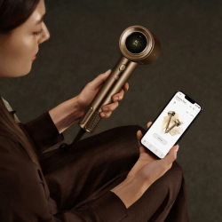 Uscator de par Dreame Pilot AHX01A, 1600 W, Moduri A.I., 3 viteze, 4 temperaturi, 55 m³/h, Ionizare, Mod copii, NTC, LED, Control inteligent, Bronz