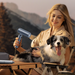 Dreame Pocket AHD51-SG Pro Hair Dryer, 1300W, 110,000 rpm, 70 m/s, 2 speeds, 5 heat settings, NTC, Coanda, Foldable, Gray