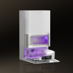 Прахосмукачка робот Dreame X50 Ultra RLX85CE‑6‑WH, 20000 Pa, AI разпознаване на препятствия, 360° навигация, Гласово управление, UV стерилизация, Бял