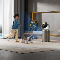 Dreame AirPursue PM10 CVF24A Air Purifier, 36 m², Automatic Features, Plasma and UVC Sterilization, TVOC, LCD, HEPA, White/Bronze