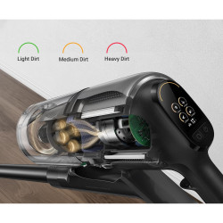 Aspirator verticar fara fir Dreame Z30 VZV17A, 855 W, 310 AW, 150.000 rpm, 3 viteze, 0,6 L, 90 min, HEPA H14, LED, Motor fara perii, Negru