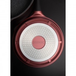 Royalty Line RL-ES2014M Cookware Set, 17 pieces, Marble Finish, Induction Compatible, Burgundy