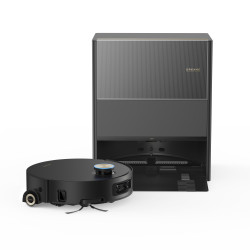 Ρομπότ σκούπα Dreame Aqua10 Ultra Roller RLH71DE-BK, 30000 Pa, 220 λεπτά, 3,5/4 λίτρα, AquaRoll and Seal, Φωνητικός έλεγχος, Κάμερες AI, Μαύρο