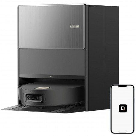 Dreame Aqua10 Ultra Roller RLH71DE-BK Robot Vacuum Cleaner, 30,000 Pa, 220 min, 3.5/4 L, AquaRoll and Seal, Voice Control, AI Cameras, Black