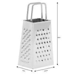 Razatoare Kinghoff KH 3181, cu 4 fețe, 4 suprafete, Otel inoxidabil, Argintiu