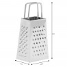 Kinghoff KH 3181 Vegetable Grater, 4-sided, 4 surfaces, Stainless steel, Silver
