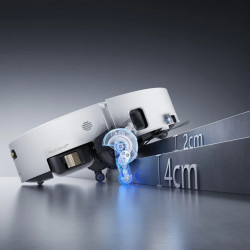 Aspirator robot Dreame Aqua 10 Ultra Track Complete RLR81CE-1-WH, 25000 Pa, 200 min, 3,5/4 l, VersaLift DToF+OmniSight, Camere AI, Control vocal, Automatizare, Alb