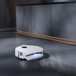 Aspirator robot Dreame Aqua 10 Ultra Track Complete RLR81CE-1-WH, 25000 Pa, 200 min, 3,5/4 l, VersaLift DToF+OmniSight, Camere AI, Control vocal, Automatizare, Alb