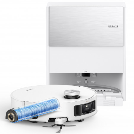 Aspirator robot Dreame Aqua10 Roller RLH31CE-WH, 30.000 Pa, 3,5/4 L, Camere AI, Iluminare LED, Control vocal, Spalare cu apa calda, Alb