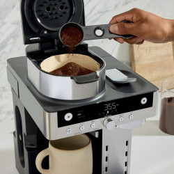 Aparat de cafea 2in1 Ninja Prestige CFN802EU, 1650 W, 19 bar, 1,8 L, 10 lungimi, 3 moduri, DualBrew, Nespresso, Negru/Otel inoxidabil