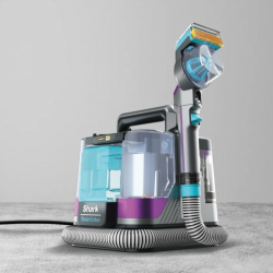 Σκούπα για λεκέδες Shark StainStriker PX250EUT, 450W, 0,72 l, φορητή, εύκαμπτος σωλήνας, 4 εξαρτήματα, Μπλε/Ροζ