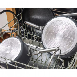 Τηγάνι Ninja Zerostick Premium C30028DE, 28 cm, Αντικολλητική τεχνολογία, Έως 260C, Επαγωγική, Μαύρο