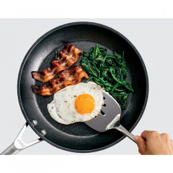 Τηγάνι Ninja Zerostick Premium C30028DE, 28 cm, Αντικολλητική τεχνολογία, Έως 260C, Επαγωγική, Μαύρο
