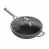 Tigaie wok cu capac Ninja Zerostick Premium C30928DE, 28 cm, Antiaderenta, până la 260°C, Inductie, Negru