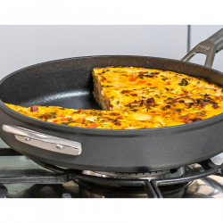 Tigaie wok cu capac Ninja Zerostick Premium C30928DE, 28 cm, Antiaderenta, până la 260°C, Inductie, Negru