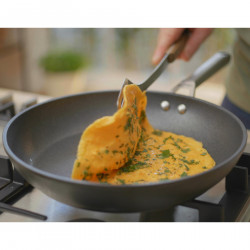 Tigaie wok cu capac Ninja Zerostick Premium C30928DE, 28 cm, Antiaderenta, până la 260°C, Inductie, Negru