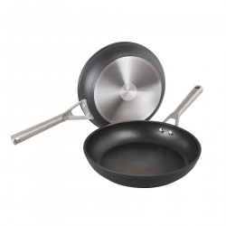 Комплект тигани Ninja Zerostick Premium C32000DE, 24/28 см, Незалепваща технология, До 260C, Индукция, Черен