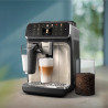 Philips EP5547/90 LatteGo Coffee Machine, 1500W, 15 bar, 1.8 L, 20 drinks, 12-level ceramic grinder, TFT display, AquaClean, SilentBrew, AromaExtract, ExtraShot, Black/Beige