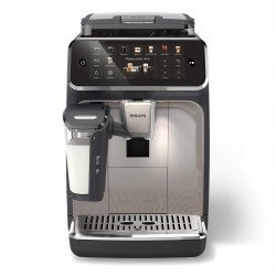 Philips EP5547/90 LatteGo Coffee Machine, 1500W, 15 bar, 1.8 L, 20 drinks, 12-level ceramic grinder, TFT display, AquaClean, SilentBrew, AromaExtract, ExtraShot, Black/Beige