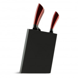 Edenberg EB-936 5-Piece Knife Set, Carbon Steel, Stand, Red