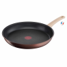 Tefal Eco-Respect G2540602 Frying Pan, 28 cm, Titanium Non-Stick Coating, Thermo-Fusion, Thermo-Signal, Induction, Bronze/Brown