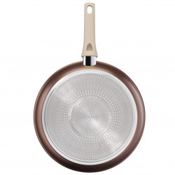 Tefal Eco-Respect G2540602 Frying Pan, 28 cm, Titanium Non-Stick Coating, Thermo-Fusion, Thermo-Signal, Induction, Bronze/Brown